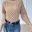 Frenchy Sueter Tipo Jersey De Cuello Alto De Punto Ahuecado