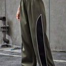 Essnce Pantalones De Cintura Con Cordon De Contraste De Color Con Dobladillo Enrollado