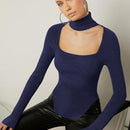 Prive Jersey De Cuello De Gargantilla De Manga Larga