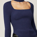 Prive Jersey De Cuello De Gargantilla De Manga Larga