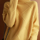 Jersey De Cuello Alto Y Hombros Caidos En Un Solo Color