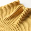 Jersey De Cuello Alto Y Hombros Caidos En Un Solo Color