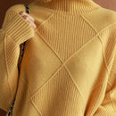 Jersey De Cuello Alto Y Hombros Caidos En Un Solo Color