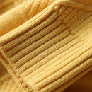 Jersey De Cuello Alto Y Hombros Caidos En Un Solo Color