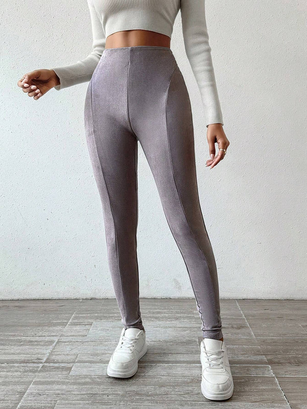 Essnce Pantalones Pitillo De Cintura Alta