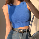 DAZY Chaleco De Sueter Con Cuello Redondo Para Mujer