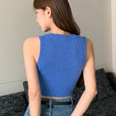 DAZY Chaleco De Sueter Con Cuello Redondo Para Mujer
