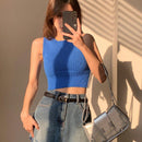 DAZY Chaleco De Sueter Con Cuello Redondo Para Mujer