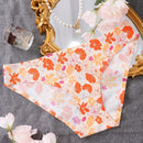 Panties De Triangulo Sin Costuras Con Diseno De Flores Para Mujer