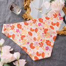 Panties De Triangulo Sin Costuras Con Diseno De Flores Para Mujer