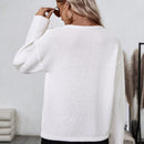 LUNE Sueter Decorado Con Botones Y Cuello Con Muescas Para Mujer