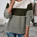LUNE Sueter De Manga Raglan A Rayas Para Mujer