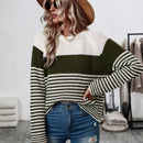 LUNE Sueter De Manga Raglan A Rayas Para Mujer