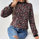 Frenchy Camisa De Manga Larga Con Estampado Floral Para Mujer