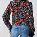 Frenchy Camisa De Manga Larga Con Estampado Floral Para Mujer