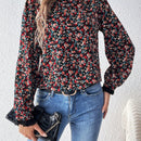 Frenchy Camisa De Manga Larga Con Estampado Floral Para Mujer