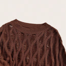 ICON Sueter Agujereado De Cuello Redondo