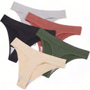 10 piezas de ropa interior de mujer sexy con 5 colores, ropa interior comoda de cintura baja de color solido con tanga en forma de g suave y transpirable para mujer, lenceria femenina de tentacion intima