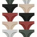 10 piezas de ropa interior de mujer sexy con 5 colores, ropa interior comoda de cintura baja de color solido con tanga en forma de g suave y transpirable para mujer, lenceria femenina de tentacion intima
