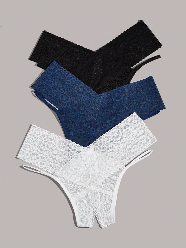 Classic Sexy Ropa Interior Sexy De Encaje Floral Para Mujer