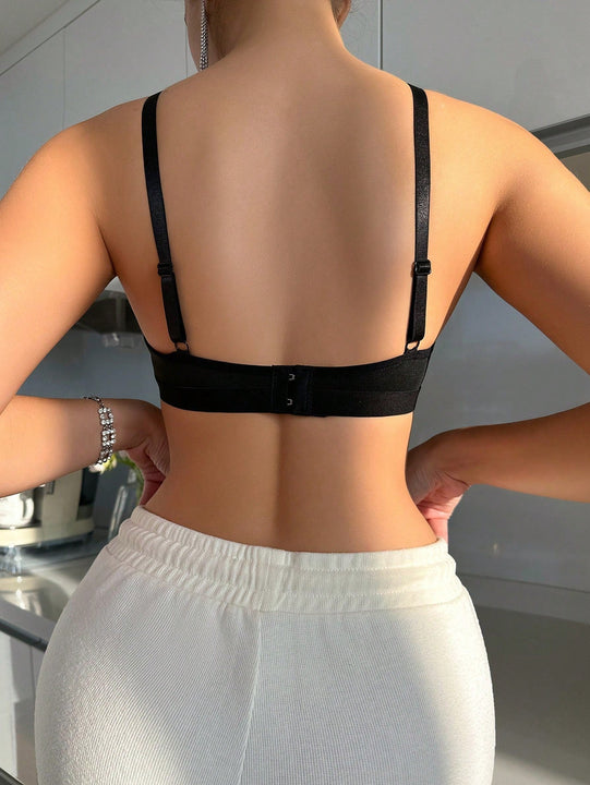 Sujetador Inalambrico Con Inserciones De Malla