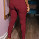 Pantalones ajustados solidos para mujer