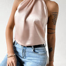 Essnce Camisa Sin Mangas Halterneck Para Mujer