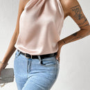 Essnce Camisa Sin Mangas Halterneck Para Mujer