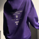 Dazy sudadera con capucha minimalista con estampado de letras para mujer, uso casual diario