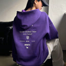 Dazy sudadera con capucha minimalista con estampado de letras para mujer, uso casual diario