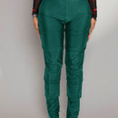 SXY Pantalones Anchos Con Dobladillo Con Abertura