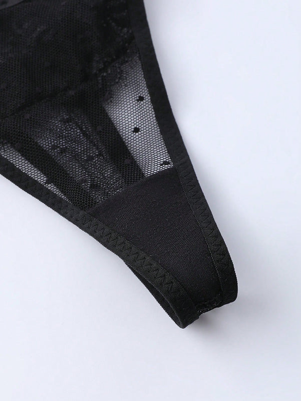 Underwear&sleepwear basics 5 paquete de ropa interior de encaje floral con lazo en la parte delantera