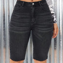 Shorts Vaqueros Ajustados Lavados