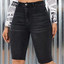 Shorts Vaqueros Ajustados Lavados