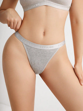 Tangas De Tanga De Canale Con Detalle De Letras Y Cinta Jacquard Para Mujer