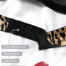 Sosten Con Aro Y Encaje Con Estampado De Leopardo Para Mujeres