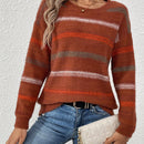 Essnce Sweater De Cuello Redondo Con Rayas