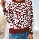 LUNE Sueter De Cuello Redondo Con Estampado Para Mujeres