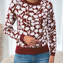 LUNE Sueter De Cuello Redondo Con Estampado Para Mujeres