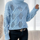 LUNE Sueter De Cuello De Tortuga, Manga De Hombro Caido Y Diseno De Sueter De Jersey
