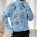 LUNE Sueter De Cuello De Tortuga, Manga De Hombro Caido Y Diseno De Sueter De Jersey