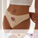 Tangas Femeninas Con Estampado De Letras Y Corazones
