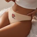 Tangas Femeninas Con Estampado De Letras Y Corazones
