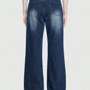 ROMWE Street Life Jeans Desgastados Irregulares Estilo Callejero Para Mujer Con Correa Desmontable