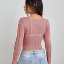 EZwear Sweater Transpirable De Cuello Cuadrado Para Mujer