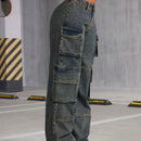 X Virginia & ZeFelipe Pantalones De Pierna Ancha Y Cargo De Jean Para Mujeres