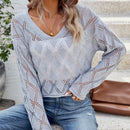 Frenchy Jersey Calado Con Cuello En V Para Mujer