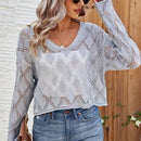 Frenchy Jersey Calado Con Cuello En V Para Mujer