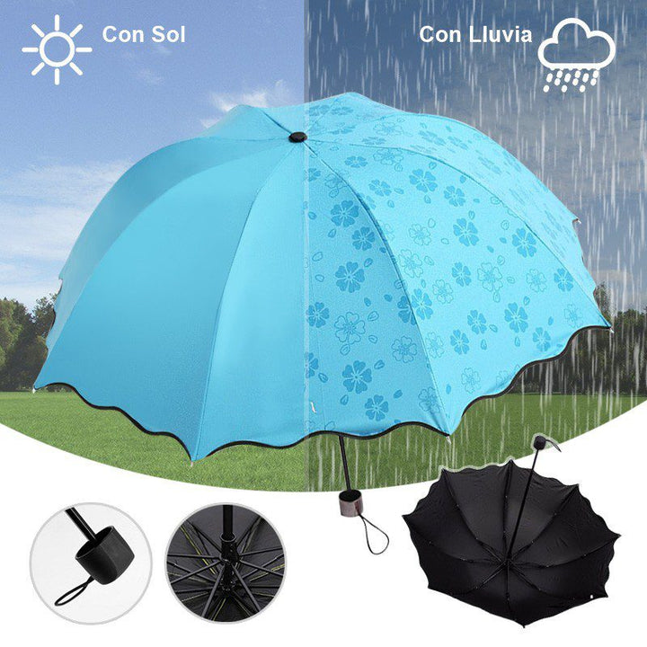 Sombrilla Mágica Cambia Color Agua Protección Filtro UV 034