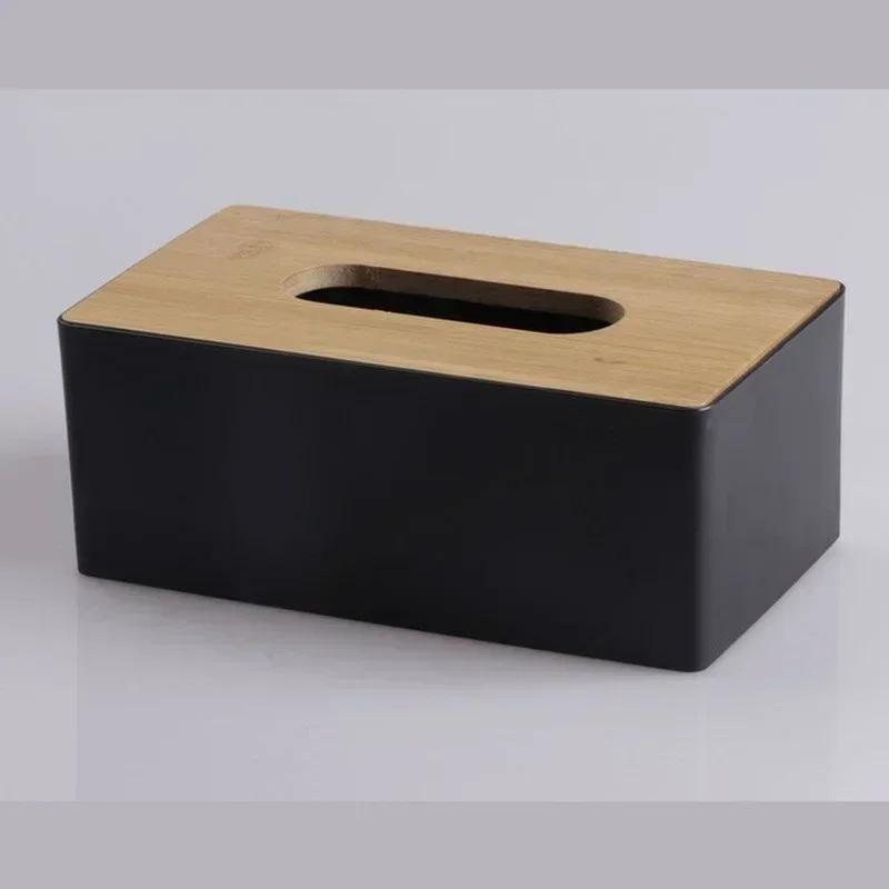 1 Unidad, Caja De Pañuelos Simple, Cubierta De Caja De Pañuelos, Portapañuelos Rectangular De Plástico, Caja De Almacenamiento De Pañuelos, Para Baño, Sala De Estar, Dormitorio, Encimera De Tocador, Decoración Del Hogar, Accesorios De Baño